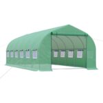 Invernadero Túnel Metal PE 6 × 3 × 2 m Outsunny