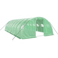 Invernadero de Jardín PE Acero 8 × 4 × 2 m vidaXL