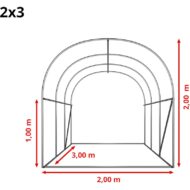 Invernadero Túnel Verde PE 180g/m² TOOLPORT - Imagen 8