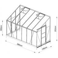 Invernadero Adosado Aluminio Cristal Prima Green Protect 7,22 m² - Imagen 6