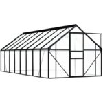 Invernadero Greenhouse House 190 × 490 × 125/195 cm WooDlan