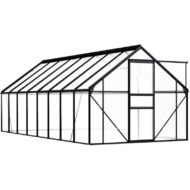 Invernadero Greenhouse House 190 × 490 × 125/195 cm WooDlan