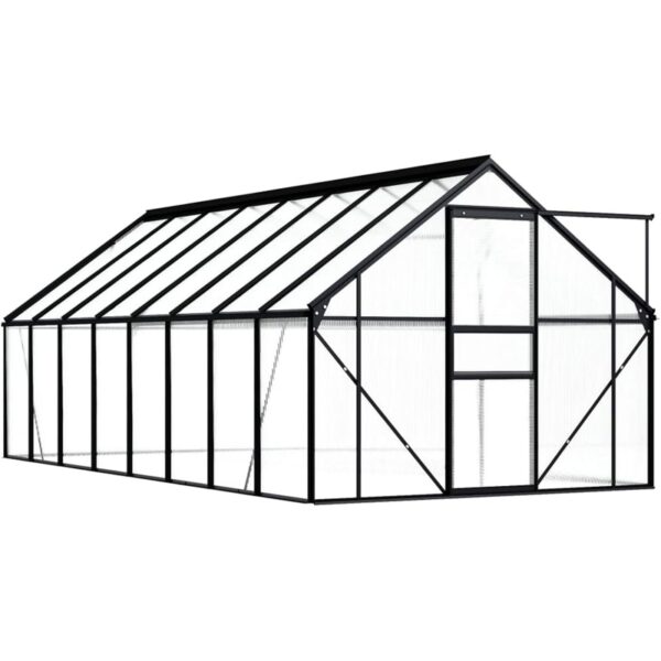 Invernadero Greenhouse House 190 × 490 × 125/195 cm WooDlan
