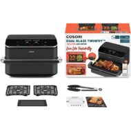 Cosori TwinFry Freidora de Aire Doble Cesta 10L WIFI 2800W Inox - Imagen 2