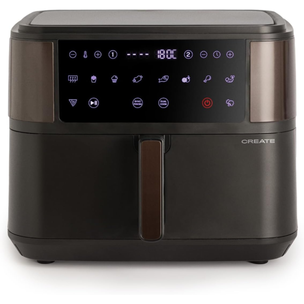 Create Air Fryer Separador Freidora Dual 10L 2400W sin Aceite