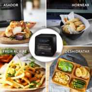 Breville VDF127X Asador y Freidora de Aire Halógeno 10 L 2000 W Negro y Gris - Imagen 3