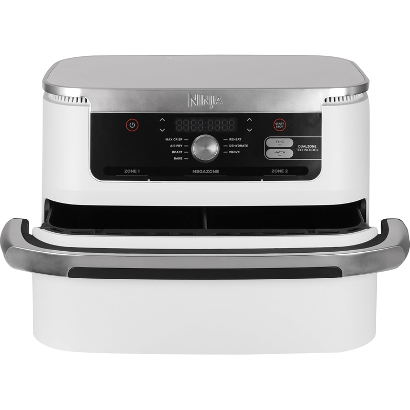 Ninja Freidora de Aire Doble Zona 10L 2470W Blanca AF500EUWH
