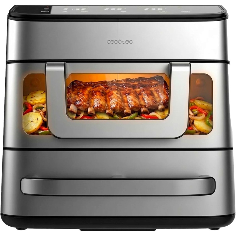Cecotec Cecofry FoodCourt Freidora de aire 18000 2700 W 18 l Acero inoxidable